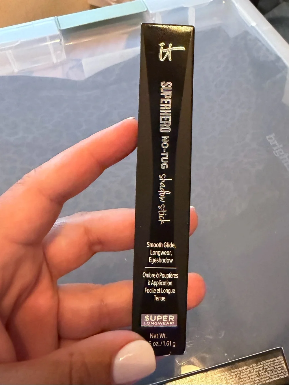 IT Cosmetics Superhero No-Tug Shadow Stick Super Slate New in Box